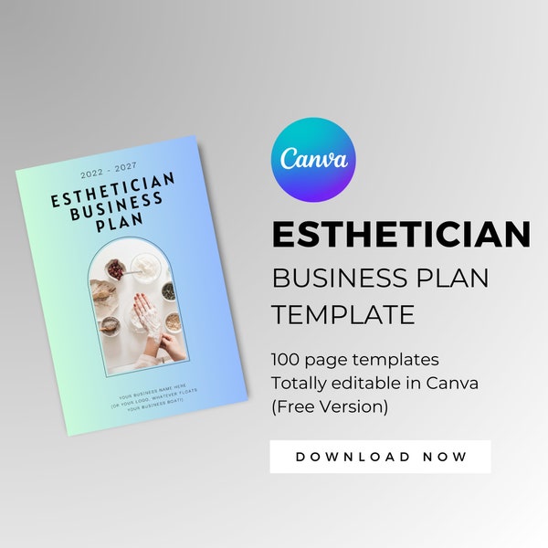 esthetician business plan template