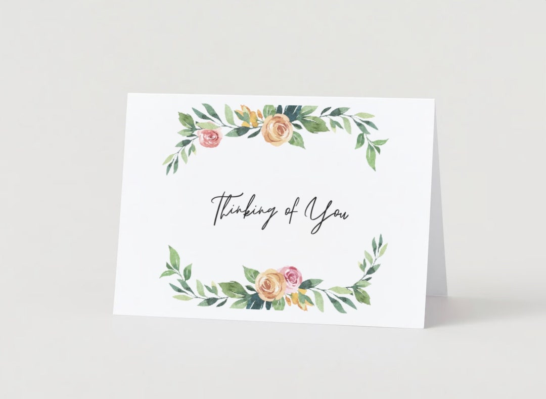 Printable Thinking of You Card - Etsy