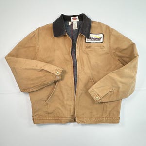 80s Dickies ブラウンワークジャケット 80s Dickies Jacket - Etsy