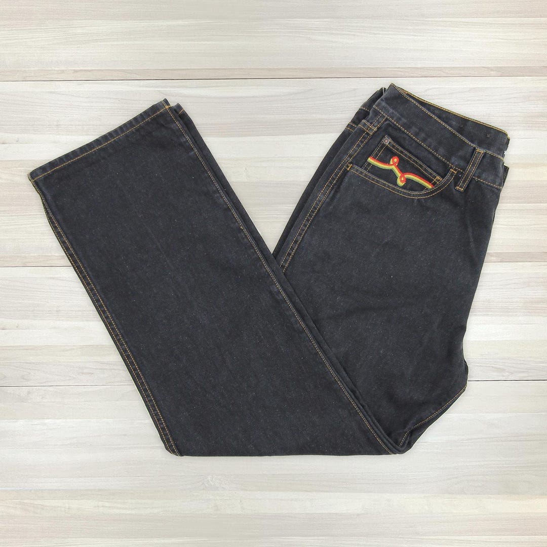 Vintage LRG Lifted Research Group Lion Rock Rasta Jeans Measures 34x32 ...