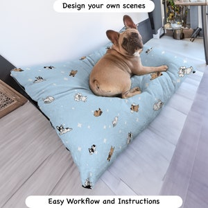 Creative Dog Bed PSD Mockups - Download and Design Instantly