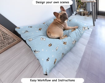 Creative Dog Bed PSD Mockups - Download and Design Instantly