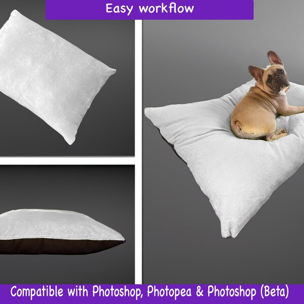 Creative Dog Bed PSD Mockups - Download and Design Instantly