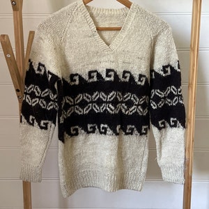 70s mohair hand knitted jumper