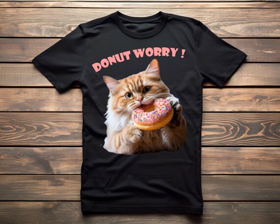 Cat donut shirt sales