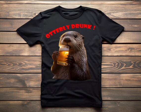 Otterly Wasted Drinking Tshirt Otterly Wasted Drinking Tshirt