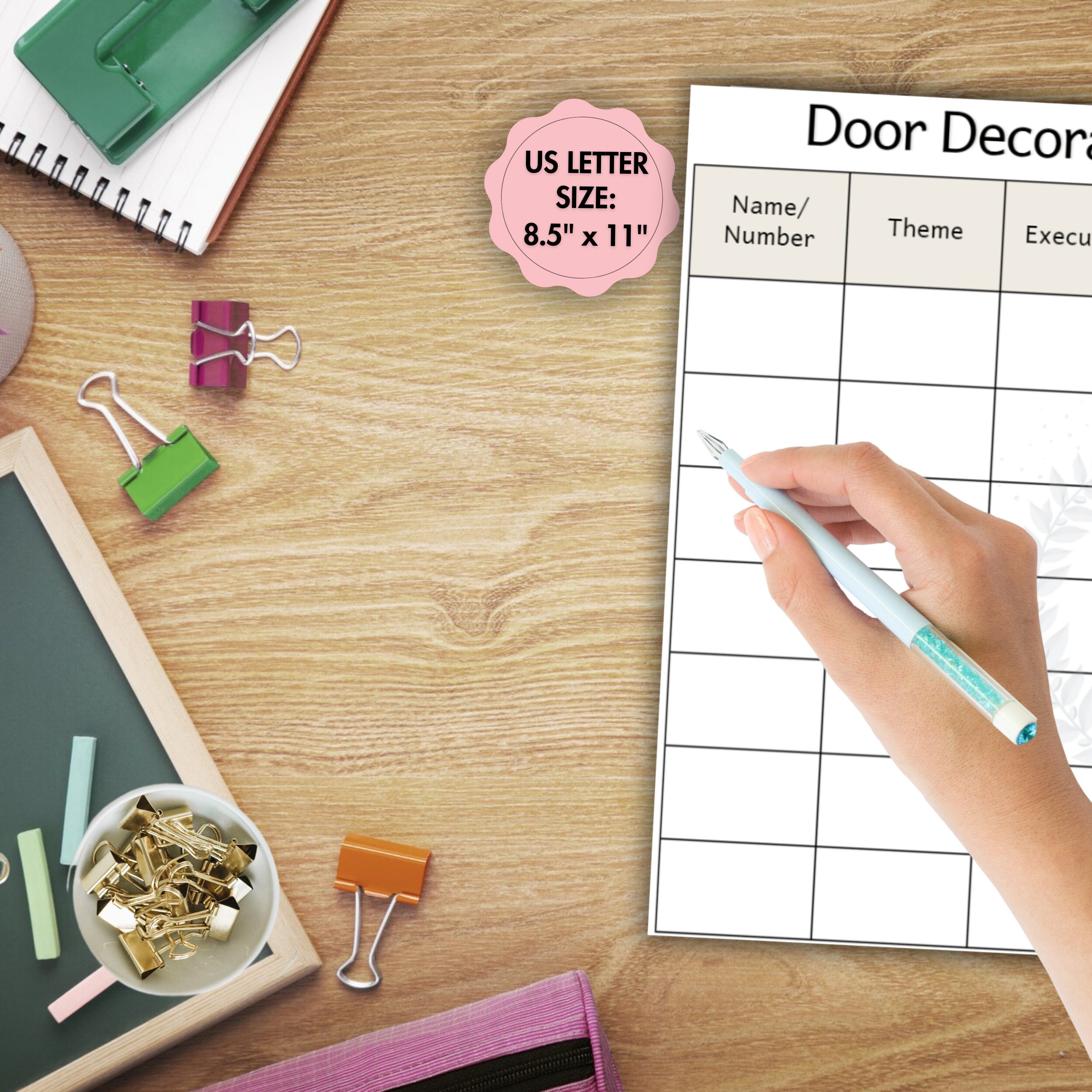 Door Decorating Contest Scorecard Printable, Door Contest, Door