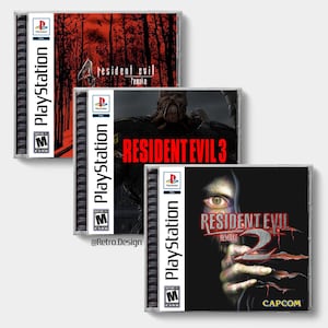 Pakiet Resident Evil Triple *limitowany* (PS5) | Pudełko na płyty CD inspirowane PS1 | Brak płyty