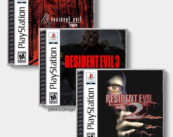 Resident Evil Triple Pack *Edición Limitada* (PS5) / Caja de CD de repuesto inspirada en la de PS1 / Sin disco