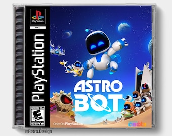 Astro Bot (PS5) / Estuche de CD de repuesto inspirado en PS1 / Sin disco