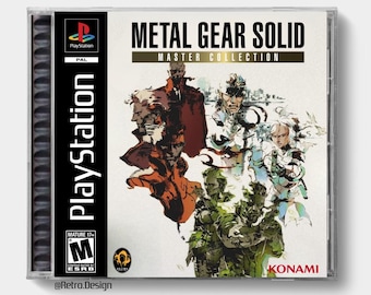 Metal Gear Solid: Master Collection (PS5) / Estuche de CD de repuesto inspirado en PS1 / Sin disco