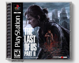 The Last of Us Part II (PS5) / Estuche de CD de repuesto inspirado en PS1 / Sin disco