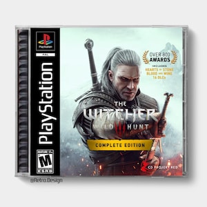 ウィッチャー3 ワイルドハント コンプリートエディション (PS5) | PS1風交換用CDジュエルケース | ディスクなし
