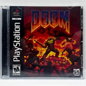 Doom 2016 | PS1-Inspired Replacement CD Jewel Case | No Disc