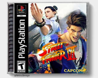 Estuche de CD de repuesto inspirado en Street Fighter 6 (PS5) / PS1 / Sin disco