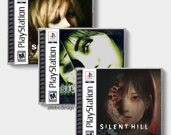 Pack triple de Silent Hill *Edición Limitada* (PS5) / Caja de CD de repuesto inspirada en la de PS1 / Sin disco