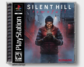 Silent Hill townfall (PS5) | PS1-Inspired Replacement CD Jewel Case | No Disc