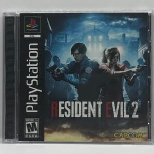 Resident Evil 2 Remake | PS1-Inspired Replacement CD Jewel Case | No Disc