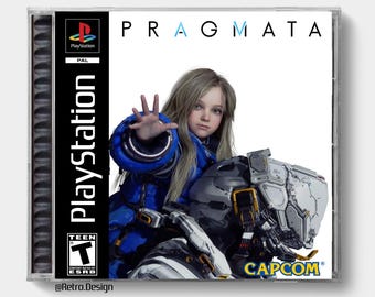 Pragmata (PS5) | PS1-Inspired Replacement CD Jewel Case | No Disc