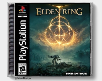 Elden Ring (PS5) / Caja de CD de repuesto inspirada en la de PS1 / Sin disco