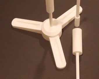 Soporte de exhibición de cohetes modelo para tamaños de motor de 13 mm, 18 mm y 24 mm