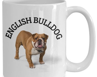 English Bulldog Mug, Pet Lover Gift