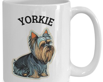 Yorkie Dog Coffee Mug, Pet Lover Gift