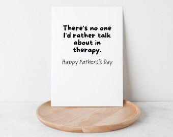 Funny Father's Day Card | Therapy Jokes | Mother's Day Humor | Narcissist Greeting Card | Neurospicy Parents