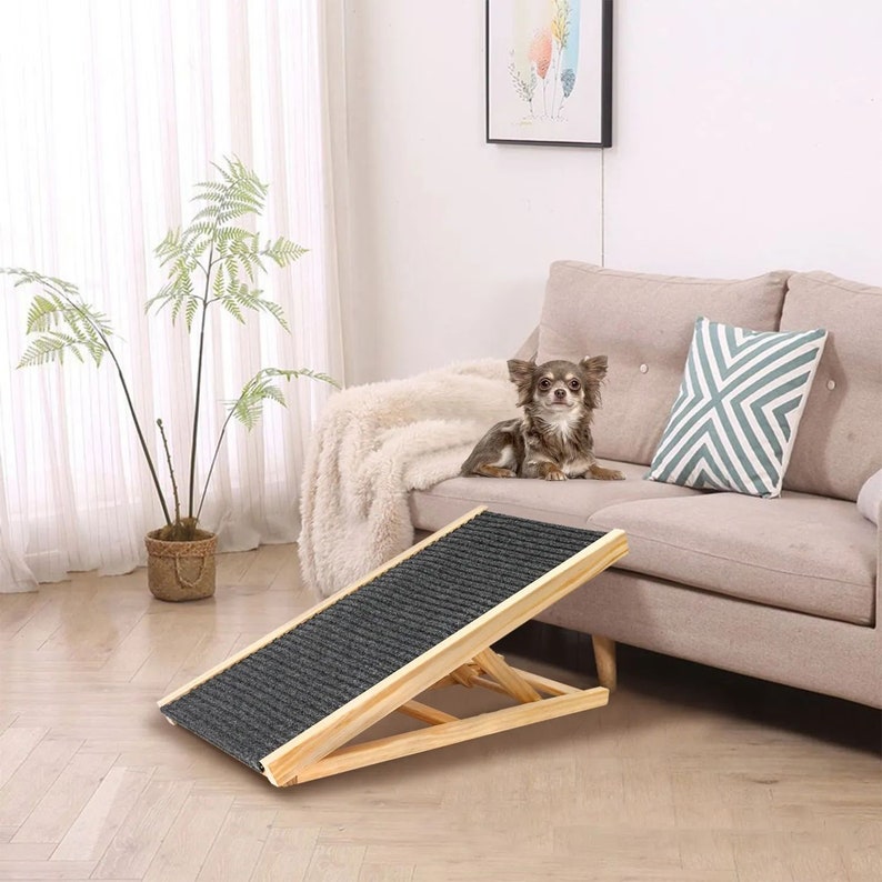 Solid Wood Adjustable Dog Ladder Dog Sofa Ladder Pet Nonslip Etsy