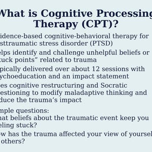 Vragen over cognitieve verwerkingstherapie voor therapeuten en counselors - CPT Trauma-Informed Resource afbeelding 2