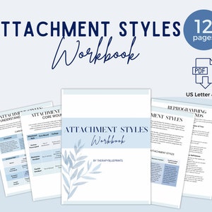 Attachment Styles Workbook: Therapy Resource for Relationships (PDF)