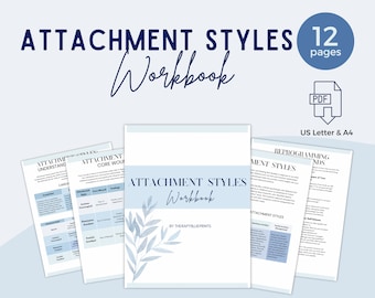 Attachment Styles Workbook: Therapy Resource for Relationships (PDF)