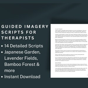 Guided Imagery Scripts for Therapists - 9 pages