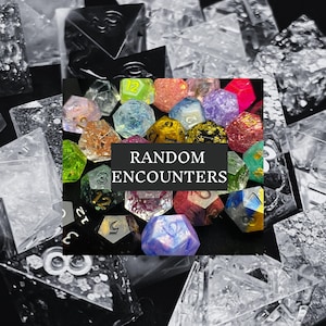 Random Encounter Dice - Handmade Sharp-Edge Dungeons and Dragons TTRPG Single Piece Dice
