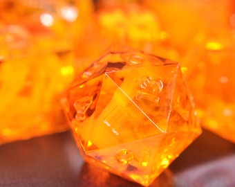 Solar Flare - Handmade Sharp-Edge TTRPG Dice
