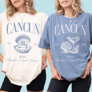 Cancun Bachelorette Shirts, Final Fiesta Bachelorette Tees, Mexico Bachelorette Tshirts, Mexican Bach T Shirts, Cancun Bach Comfort Colors