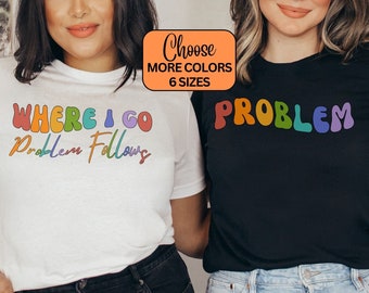 Funny Lesbian Matching Shirts, Lesbian Couple Tshirts, LGBT Couples Tee, Funny Lesbian Valentines Gift, For Lesbian Girlfriend Pajamas Tops