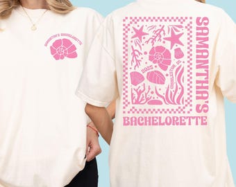 Beach Bachelorette Shirts, Mermaid Bachelorette Tshirt, Charleston Bridal Party Tees, Coastal Bachelorette Comfort Colors, Seashell Bach Tee