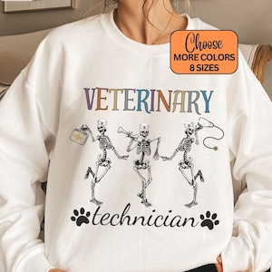 Vet Tech Sweatshirt Halloween, Vet Tech Week Gift Bulk, Vet Tech 2023 2024, Vet Tech Nurse Gift, Vet Student Crewneck, Veterinary Tech Shirt