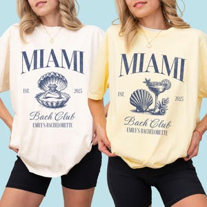 Miami Bachelorette Shirts, Beach Bachelorette Party Tshirt, Florida Bachelorette Shirts, Beach Bridal Party Comfort Colors, Miami Bach Tees