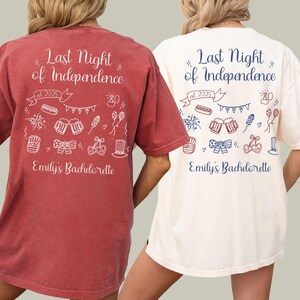 4th of July Bachelorette Shirts, Independence Day Bachelorette Shirt, Fourth of July Bach Tshirt, Patriotic Bridal Party Comfort Colors Tees