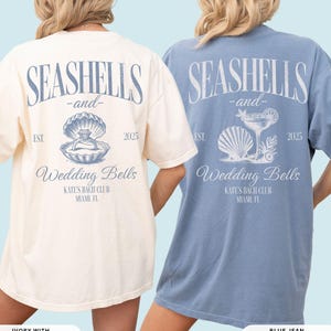 Magliette Beach Bachelorette, T-shirt Beach Bach, T-shirt Coastal Bachelorette, T-shirt Fisherman Aesthetic Bach, colori comfort Seaside Bach