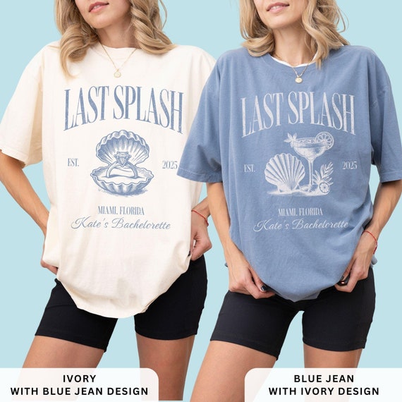 Last Splash Bachelorette Shirts, Beach Bach Tshirt, Custom Coastal Bachelorette Shirt, Fisherman Aesthetic Bridal Party Comfort Colors Tees