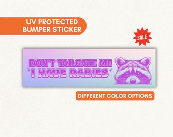 Rocking Raccoon Sticker, Funny Raccoon Cute Car Decal 5.5-Inches Decal