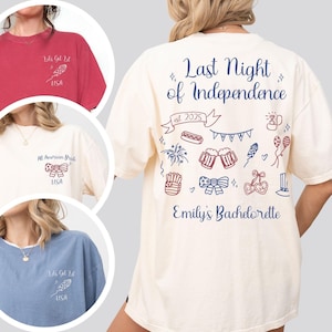 4th of July Bachelorette Shirts, Independence Day Bachelorette Shirt, Fourth of July Bach Tshirt, Patriotic Bridal Party Comfort Colors Tees