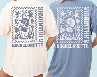 Beach Bachelorette Shirts, Mermaid Bachelorette Tshirt, Charleston Bridal Party Tees, Coastal Bachelorette Comfort Colors, Seashell Bach Tee