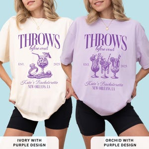 Mardi Gras Bach Shirts, Mardi Gras Bachelorette Tshirts, Custom NOLA Bachelorette Tees, New Orleans Bach Comfort Colors, Louisiana Bach Tee