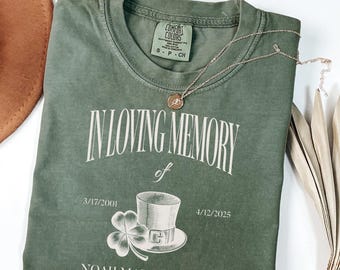 In Loving Memory Shirt, Custom Memorial Tshirt, Personalized Funeral Tee, Sympathy T Shirt
