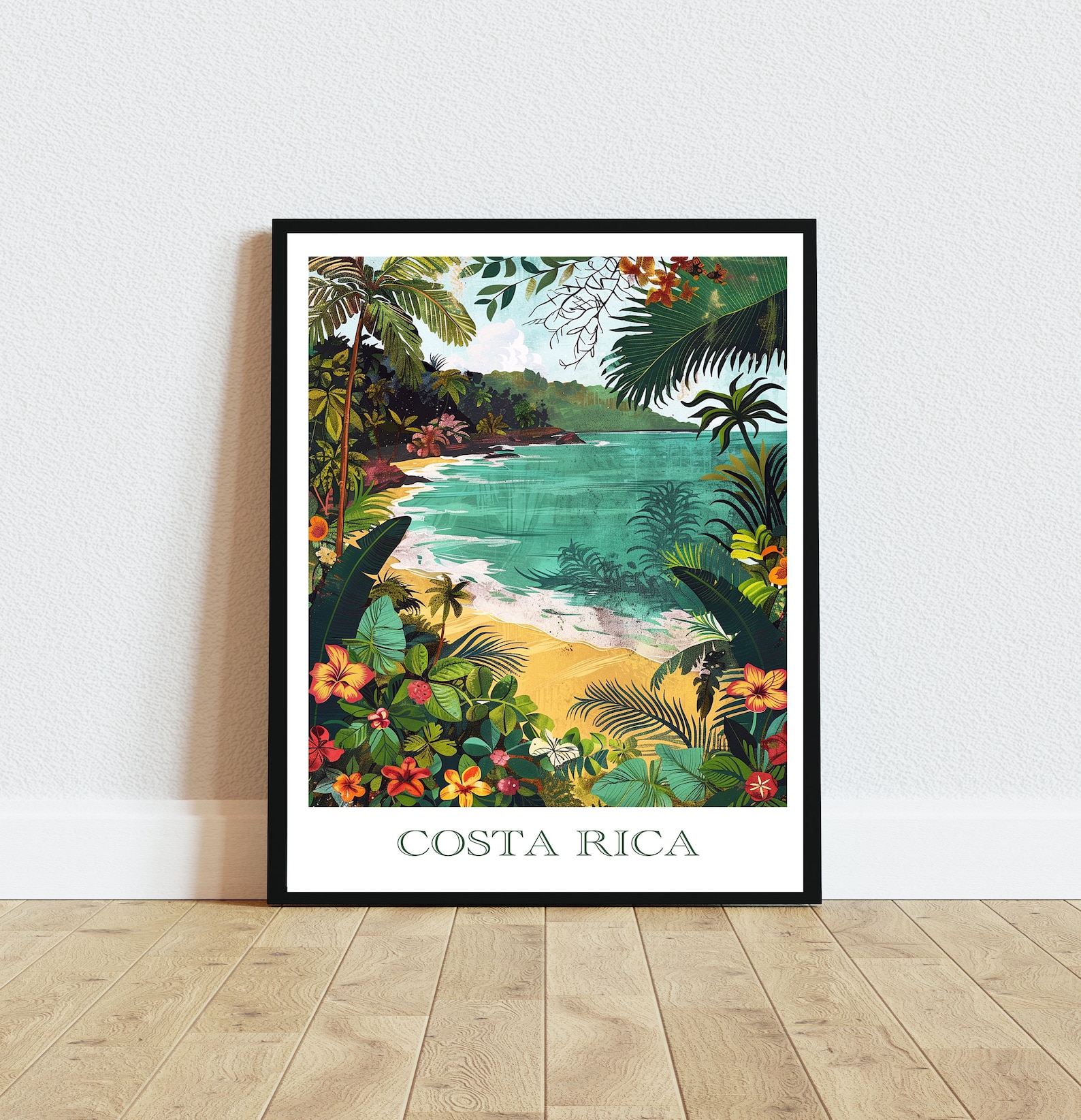 Costa Rica Printable Art, Vibrant Gallery Wall Digital Download, Exotic ...