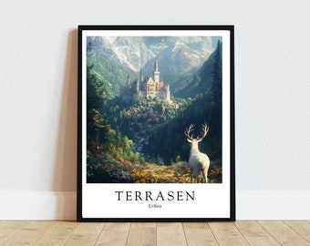 Terrsen Printable Art - Throne of Glass Print, Instant Digital Download, Erilea